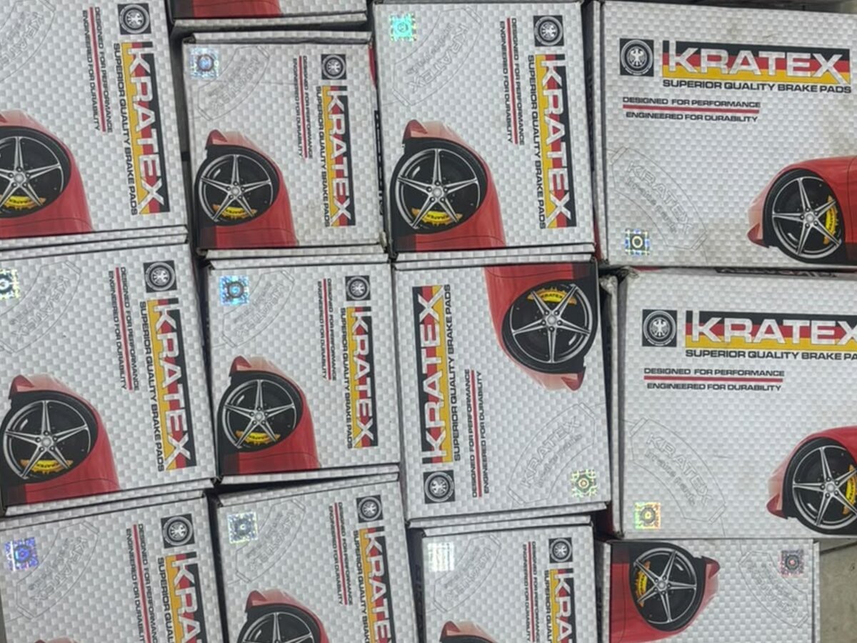 Kratex brake pad boxes in stock